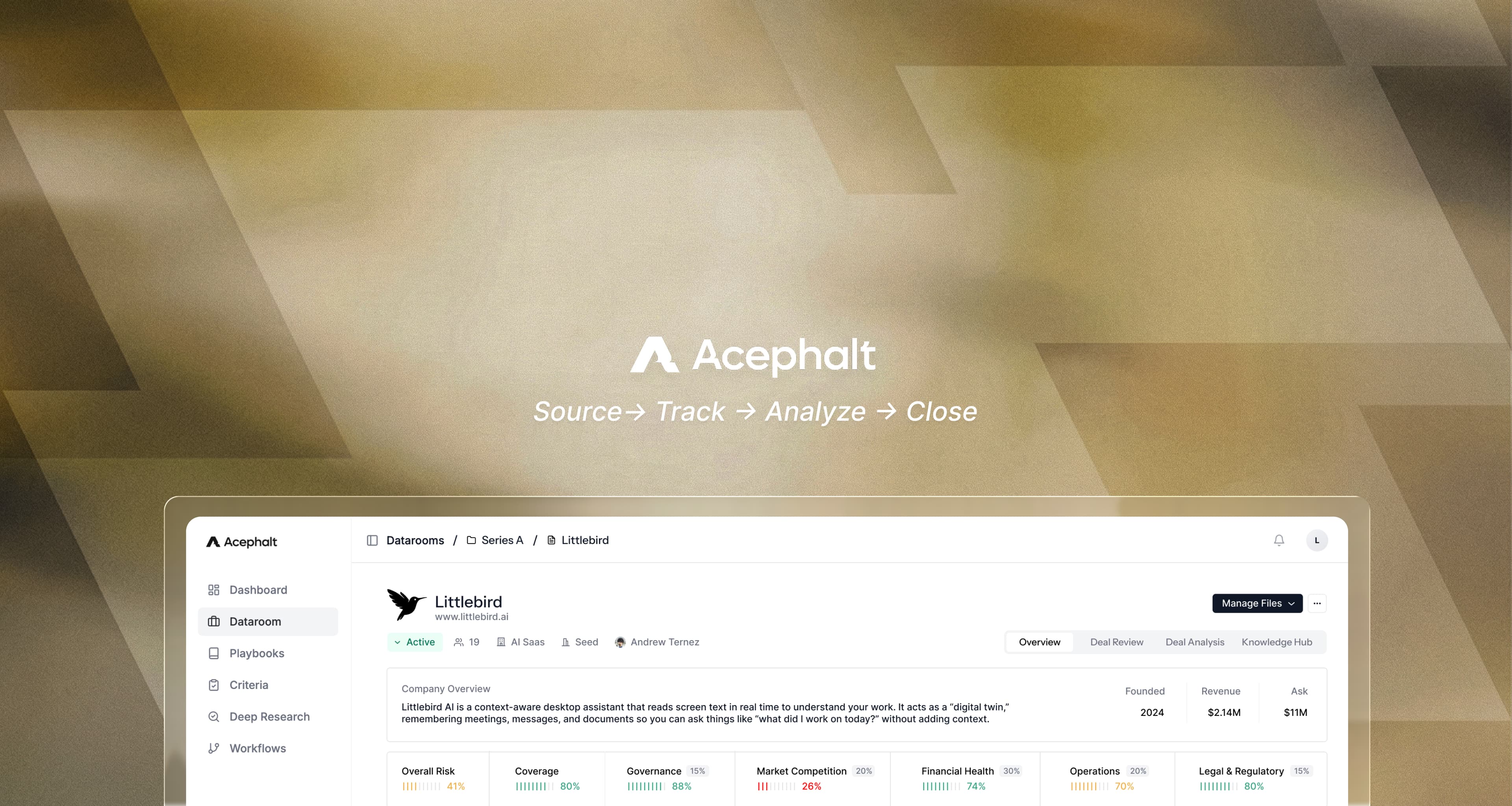 Venture CRM Is Necessary. Acephalt Focuses on What Comes Next.
